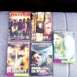 Margaret Peterson Haddix bundle of 5 scholastic paperback books